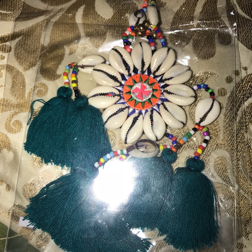 Panacea colorful shell tassel necklace - Picture 7 of 8